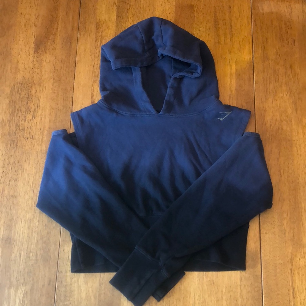 Gymshark Women’s Ombré Cirrus Cropped Hoodie. XS